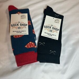 Two packs - Men's Blue and Black Socks NWT